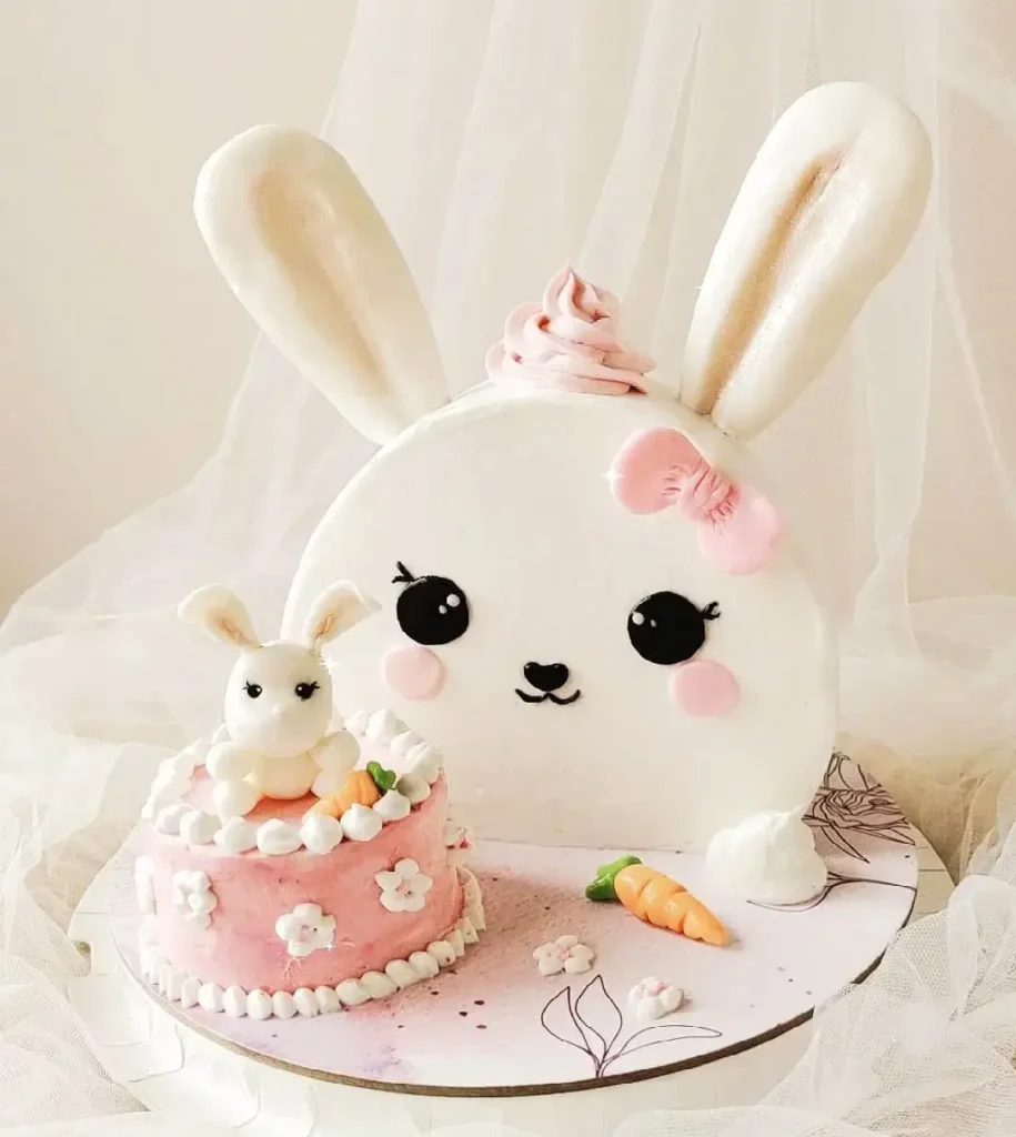 Mau banh sinh nhat hinh con tho cute
