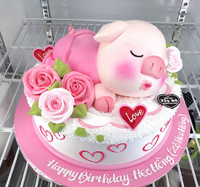 Mau banh sinh nhat hinh lon cute